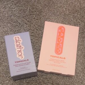 Topicals Exfoliating Bar and Eye Masks Set